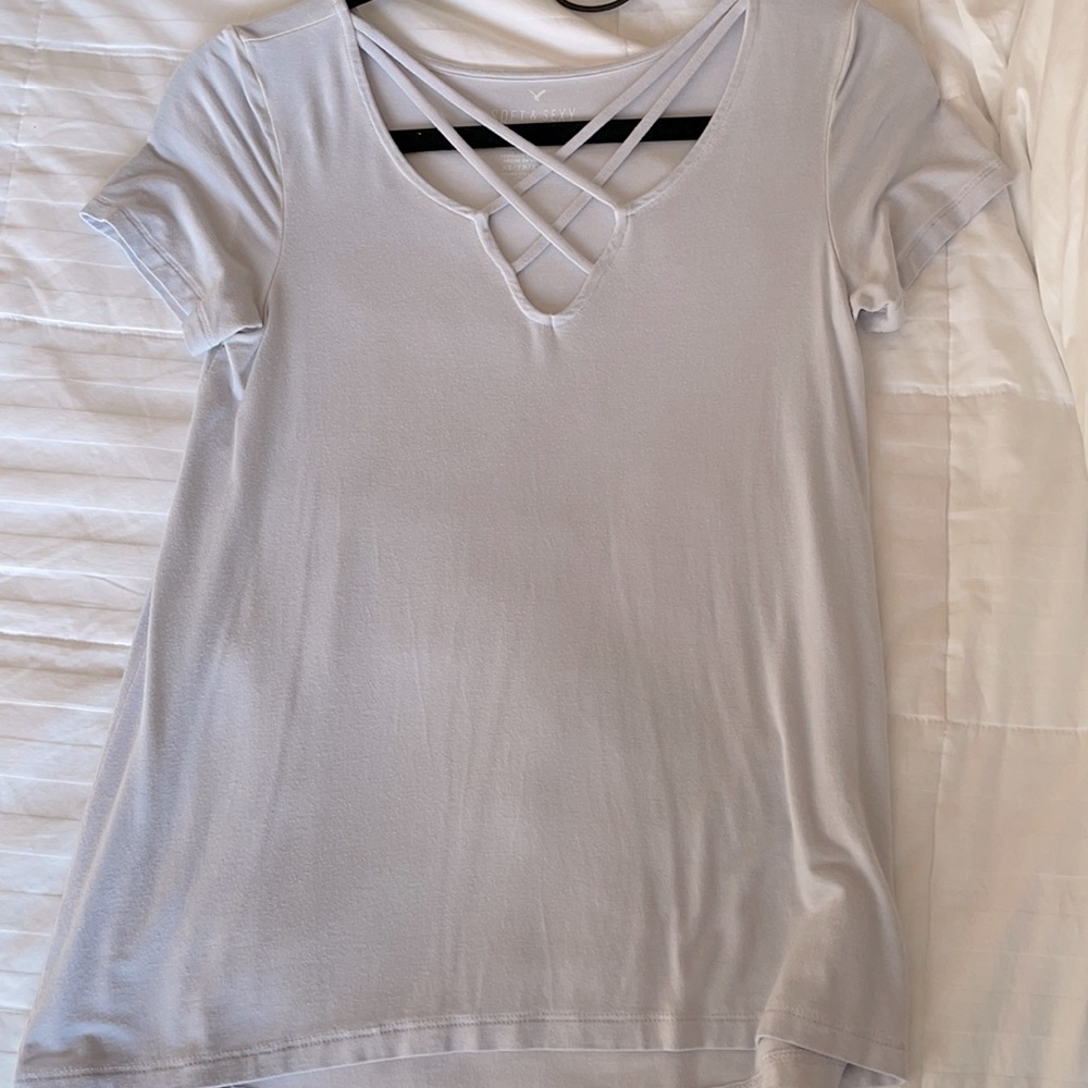 Light blue soft and sexy  t-shirt